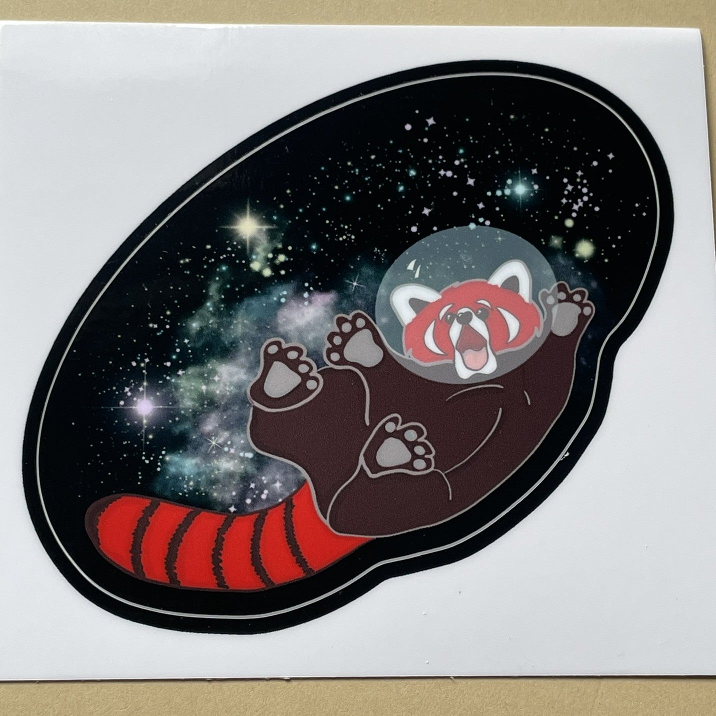 Space Red Panda - Kiss Cut