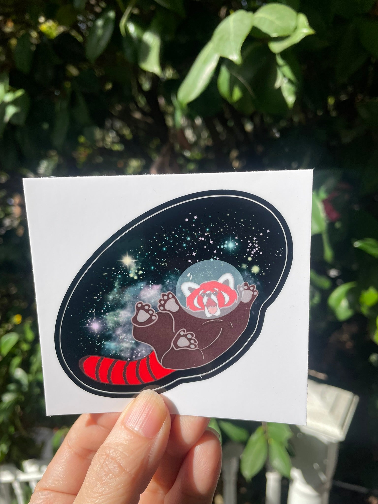 Space Red Panda - Kiss Cut