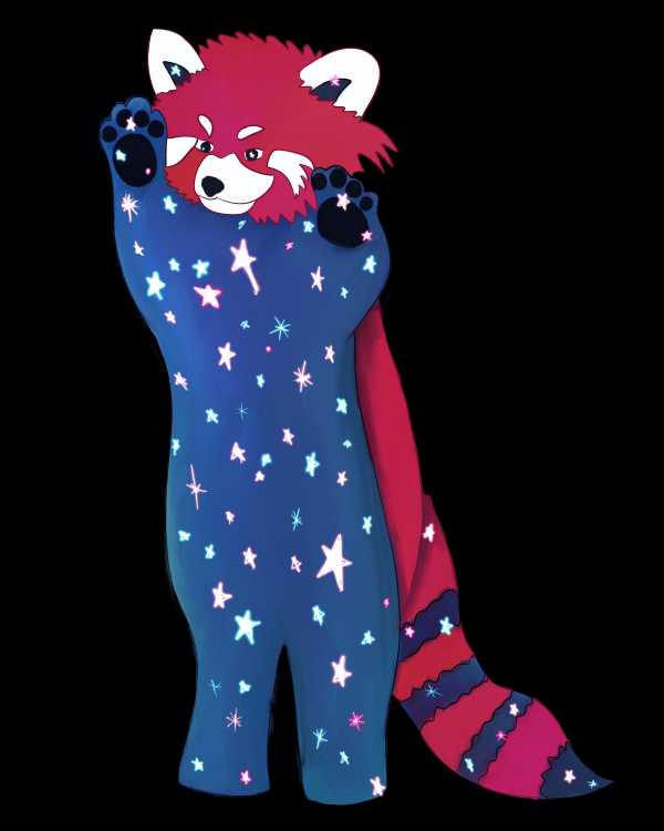 Red Panda in Stars